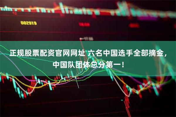 正规股票配资官网网址 六名中国选手全部摘金，中国队团体总分第一！